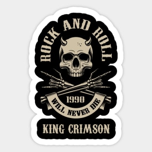 Never Die Crimson Sticker